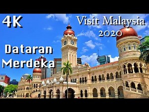 Beauty of Dataran Merdeka - Independence Square Visit Malaysia 2020 Drone Aerial Video Kuala Lumpur