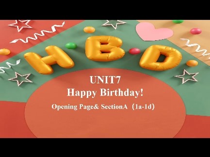 七上英语Unit 7 Section A(1a-1d)第一课时听说课精品课件