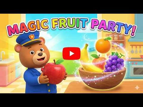 Learn Vehicles with Conductor Bear! 🚂 Colorful Train Cartoon Song | ToonWorlds-Go