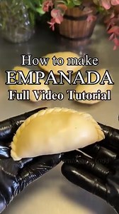 How to Make Empanada Full tutorial Empanada Dough Recipe 600 grams all purpose flour 250grams cold butter 2 tbspn sugar 1 tspn salt 1 tbspn vinegar 1 egg 180-200ml cold water Filling Chicken Empanada filling ½ kilo breast boiled and shreded Small carrots peeled and cut into small cubes 200 grams potato cut into small cubes 100 grams green peas 2 cloves garlic mince Small onions finely chopped 60 ml oil ½ cup water 100 ml all purpose cream Heat pan put then oil or butter, saute onion and garlic,a