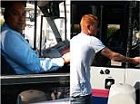 Arrogant bus driver and motorist have an HOUR-LONG stand-off