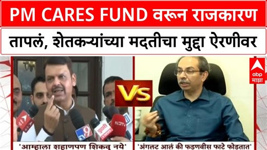14K views · 315 reactions | PM CARES Fund Row | PM CARES Fund वापरा, शेतकऱ्यांना कर्जमुक्त करा: Uddhav Thackeray #PMCARESFund #Farmers #Maharashtra #UddhavThackeray #DevendraFadnavis #LoanWaiver #FarmerDistress #PoliticalDebate #FundAllocation #COVIDFunds #ABP #MaharashtraPolitics #DebtRelief #IndianPolitics #GovernmentFunds | ABP Majha | Facebook