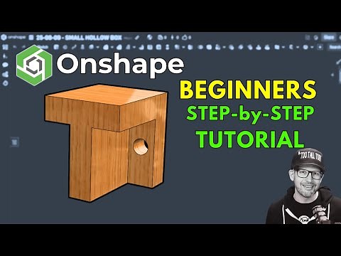 Onshape Beginners Step by Step Tutorial - BEGINNERS - Wood T BLOCK - Part for Students