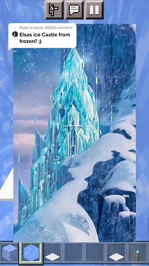 Elsa Castle in Minecraft: Build, Design, and Explore!