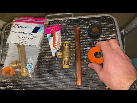How to Install a Shark Bite Slip Fitting #DIY #SharkBite #plumbing
