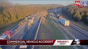 Crash on I-40 in Johnson County blocks traffic for miles