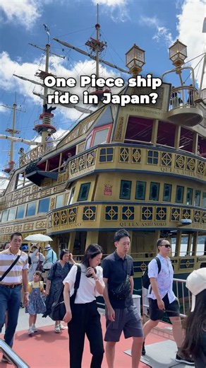 One Piece Type Ship Ride On Lake Ashi! (Hakone) 🇯🇵🏴‍☠️