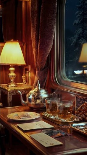 Luxury Sleeper Train in Winter Darkness | Perfect for Sleep