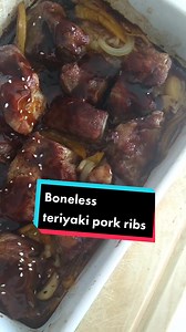 Teriyaki Country Style Boneless Pork Ribs Recipe