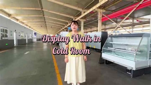 Supermarket Display Cold Room/Commercial Walk in Cooler With Glass Doors