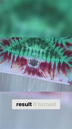 I used gravity to make this tie dye christmas tree look like it was exploding!