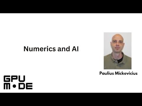 Lecture 84: Numerics and AI