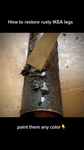 How to restore rusty old IKEA legs and prep them for future projects!