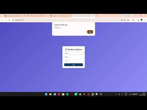 AI-Powered Student Result Prediction System | React + FastAPI + ML