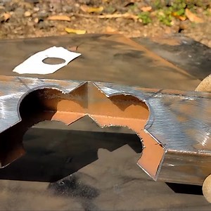 Secret 90 degrees, for round pipe inside square tube metal | Yance welder art