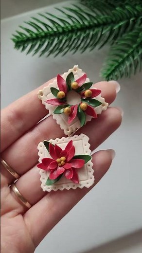 Master Class: Christmas Tree Stamps from FIMO 🎄Tutorial Christmas Clay Tags | FIMO