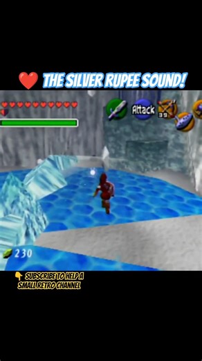 the Silver Rupee sound is GOATED #zelda #ocarinaoftime