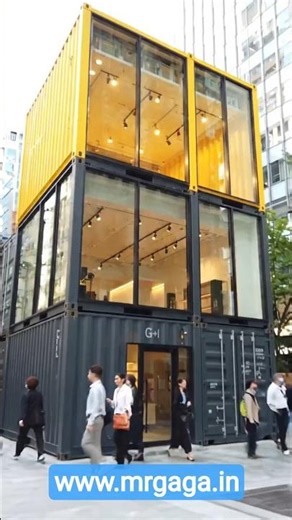 3-Story Container Shop Design! 320 Sq. Ft. Innovation 📦✨ #Shorts #ContainerArchitecture