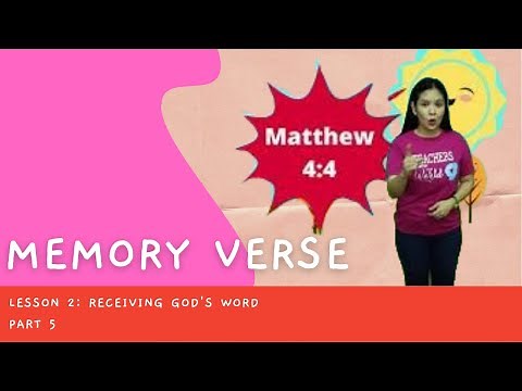Matthew 4:4 Memory Verse, Explained