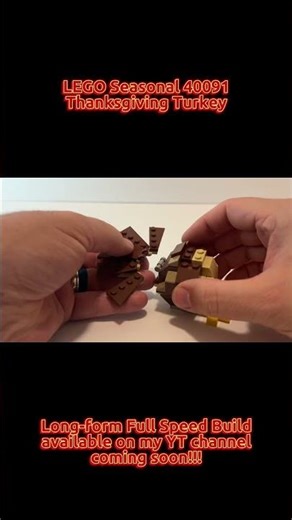 Rebuilding LEGO 40091 for Thanksgiving