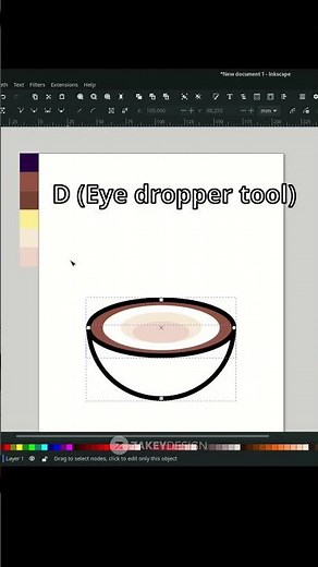 Inkscape Flat Design Coconut Fruit #shorts