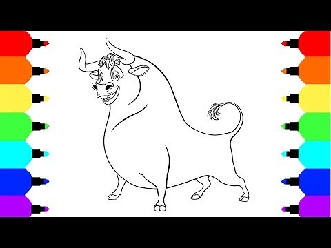 How To Draw Ferdinand the Bull - Coloring Pages - Drawing and Coloring