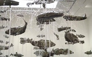 BRUCE NAUMAN - One Hundred Fish Fountain - at Gagosian Gallery Madison Avenue