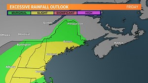 Rising humidity, localized flash flood threat to end the week in Maine