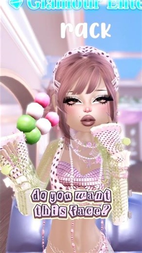 CUTE DTI CUSTOM-MAKE UP TUTORIAL🍡🍒 #dti #dresstoimpress #roblox