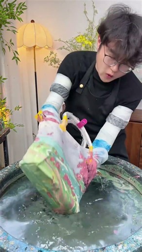 樱花🌸 #治愈系风景 #解压#手工diy #樱花#漂漆