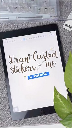 Create Custom Digital Stickers in Notewise | Aesthetic Note Ideas