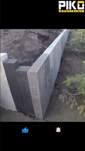 Murek oporowy z palisad zamiast Elki - zabezpieczenie skarpy cz.3 #paving #Brukarz #mimal #shorts