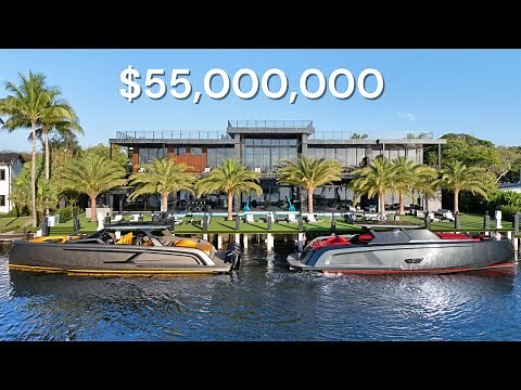 Inside THE MOST Amazing Modern Waterfront House in Fort Lauderdale / Miami