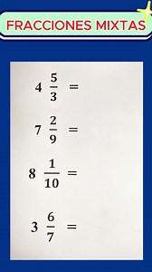 ¡Resuelve fracciones mixtas como un experto en segundos! 🔥📐 | Matematicas - Aprender es Avanzar
