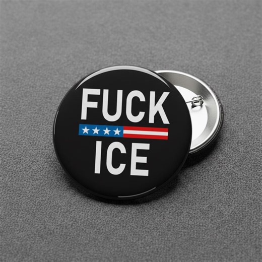 Anti ICE Pinback Button – Fuck ICE Protest Pin, Human Rights Activism Badge, Political Statement Button for Rallies & Marches - Etsy