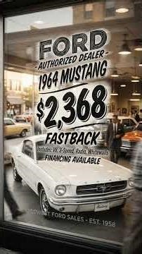 Mustang The $2,300 Gamble That Saved Ford #shorts #reels #car