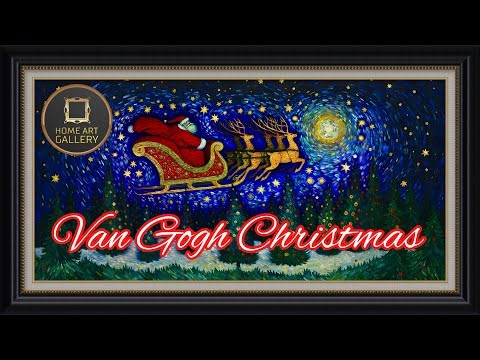 Christmas Frame TV Art with Festive Christmas Music and Animation (12 Images / 2 Hours)