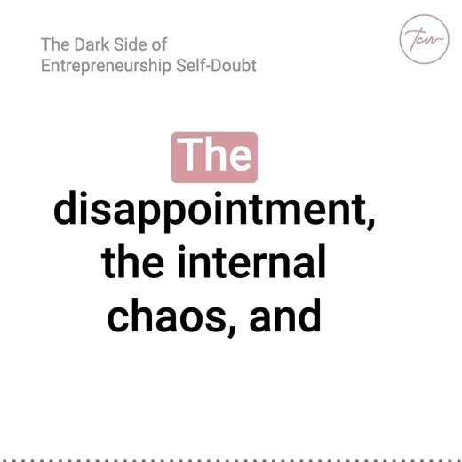E361: The Dark Side of Entrepreneurship Self-Doubt