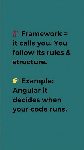 Framework vs Library 🛠️ Why do devs keep mixing them up 🤔