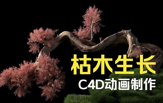 教你怎么用C4D做枯木生长动画