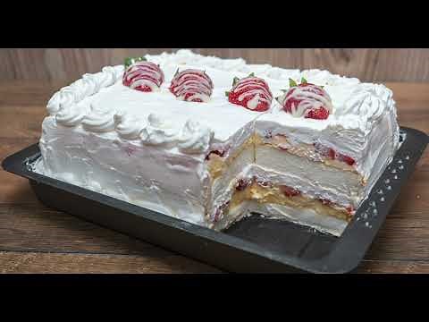 Ledeni vetar - Kolač sa jagodama - Icy Wind Cake - Bebina kuhinja - Domaći video recept