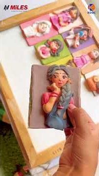 DIY Display Frame for Handmade Dolls | Easy Craft with Miles Gun Tacker #Shorts
