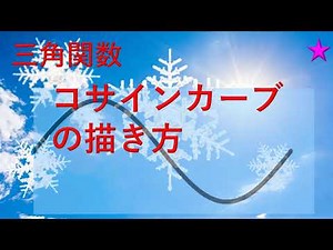 三角関数No3 基本コサインカーブ y=cos2x y＝cos(x－π/2) y＝cos(2x－π) 波の描き方と周期の考え方