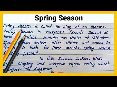 How to write English Paragraph on Spring Season | Write English essay on Spring Season | Best essay