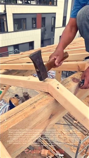Impressive! Roof Timber Installation – Carpenters Build Solid Frames Fast!