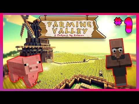 Minecraft Farming Valley ModPack #1 let's Get Started On Our Village~!