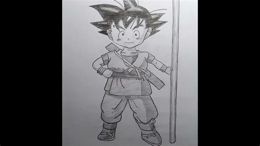 How to draw Goku mini part 1 #howtodraw #dragonball #anime