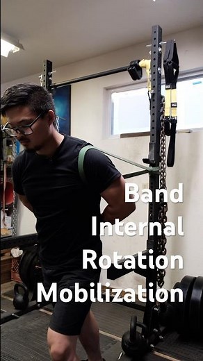 Band Shoulder Internal Rotation Mobilization | Mobility Exercise Explained