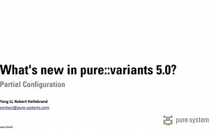003 - What's new in pure--variants 5.0? - Partial Configuration