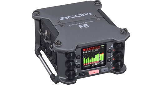 Zoom F6 6-Input / 14-Track Multitrack Field Recorder